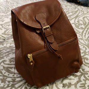 Elizabeth Ascot Pebble Leather Cinch  Backpack